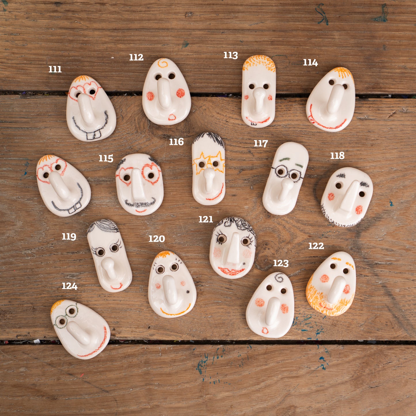 Mini face hooks